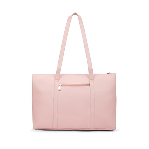 Image of Caprese Crystal 15.6-Inch Laptop Compatible Large Tote Bag for Women | Stylish, Durable, and Spacious with Multiple Compartment, Back Zipper Pocket for Work, Travel, and Everyday Use