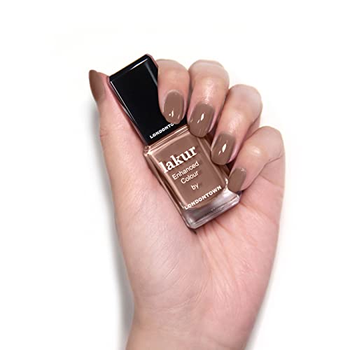 Londontown Lakur Enhanced Color Nail Polish, Nail Lacquer, Mudslide, Brown #TOP4