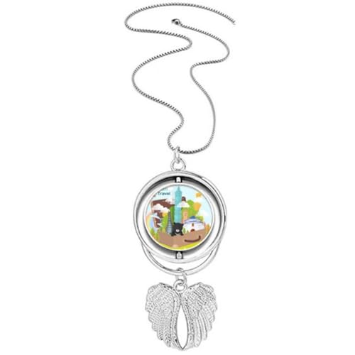 Collier pendentif ailes d'ange Taiwan Travel 101 haute finition