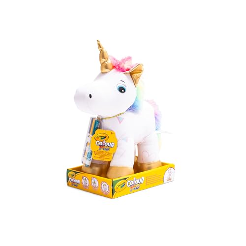 CRAYOLA Colour Me Plush, Peluche Colorabile con 3 Pennarelli, Soggetto...