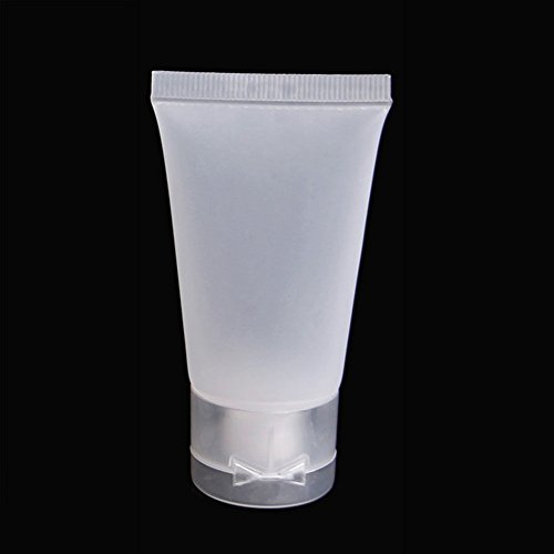 LNIMIKIY Empty Portable es Squeeze Cosmetic Cream Lotion Travel Bottle(30MLWhite)