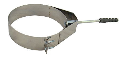 Rohrschelle zur Wandbefestigung PREMIUM+ verstärkt, Edelstahl EW, verschiedene Durchmesser 100, 110, 120, 125, 130, 140, 150, 160, 180, 200, 220, 250 mm (110) Cover