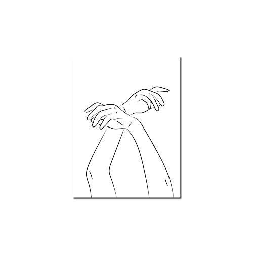 Toile mains couple minimaliste pour célébrer l'amour dans votre maison - 5