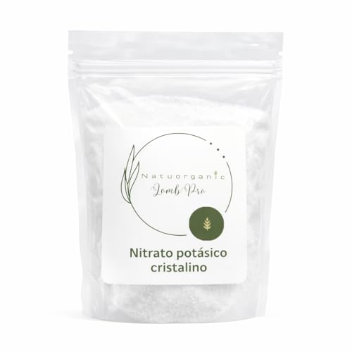 Nitrato Potásico Cristalino, Fertilizante Hidrosoluble NK 13-0-46, Plantas, Huertos y Jardines | Aporte Nitrógeno y Potasio | Estimula el Crecimiento y Floración | Abono planta | Tierra para plantas