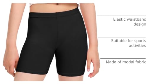 Image of BOOPH Girls Bike Shorts Toddler Cartwheel Short for Dance Underdress | Kids Biker Shorts for 2-10T