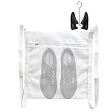 ShooBoo 2-Piece Sneaker Dryer Bag and Shoe Drying Rack Set, Large Shoe Wash and Dry Net Bag for Dryer Door...