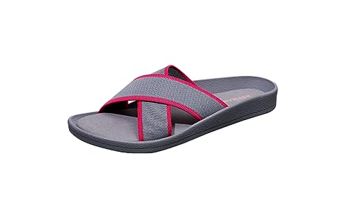 Image of Neeman's Cross Knit Sandal for Women| Comfortable and Light Weight | Stylish and Fashionable | Flexible, Durable Soft Cushioned Chappal for Women | Trendy Everday Comfort Slides