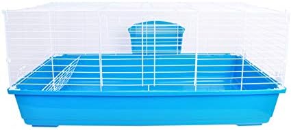ANSNOW Gabbia Per Conigli, Box Per Porcellini D'India, Gabbia Per Piccoli Animali, Box Da Giardino Portatile Per Interni Con Porta E Vassoio