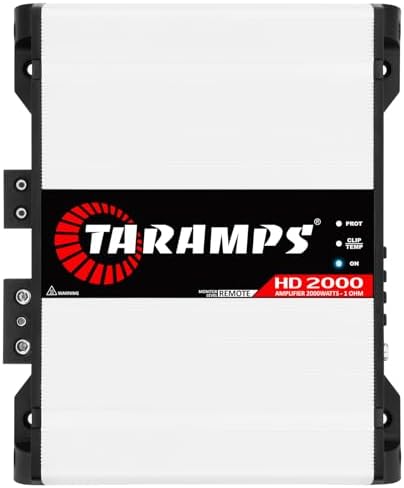 Taramps HD 2000-1 OHM 1-CH モノブロック 2000W RMS Class-D カーオーディオアンプ