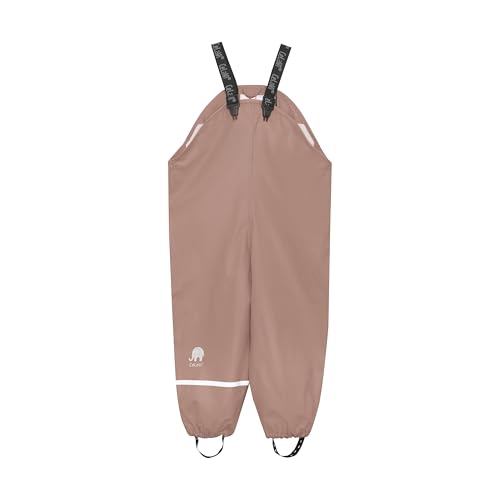 Image of CeLaVi European Kids Rain Suit for Boys Girls with Detachable Hood, Waterproof 2 Pcs Rain Jacket w /Pants or Dungarees