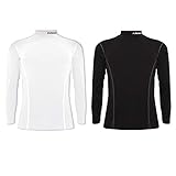  Zeus Maglia Lupetto Camiseta Manga Larga Entrenamiento Chándal de Fútbol Sala para Hombre Pegashop (NEGRO, XXS/XS)