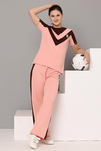 Image of Women's Activewear Set | Stylish Two Piece Track Suit with Printed Top & Jogger Pants | Ideal for Sports, Gym & Casual Outfits