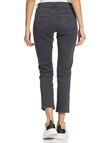 Image of GO COLORS Women Mid Rise Premium Straight Jeans