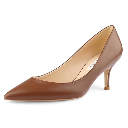 JOY IN LOVE Women's Shoes Low Heels Pointy Toe Kitten
