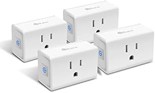 Kasa Smart Plug Mini 15A, Smart Home Wi-Fi Outlet Works with Alexa, Google Home & IFTTT, No Hub Required, UL Certified, 2.4G WiFi Only, 4-Pack(EP10P4) , White