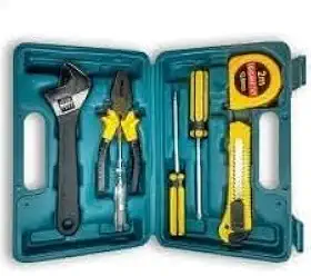 Caixa de Ferramentas Maleta Portátil com 7 Peças Compacta Prática e Essencial para Pequenos Reparos! O Kit de Ferramentas Ideal para Ter em Casa no Carro ou no Escritório!
