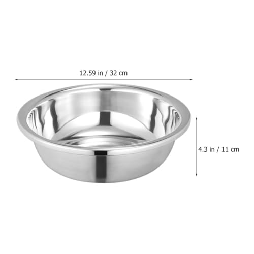 Lavabo de acero inoxidable grueso resistente con base plana 3