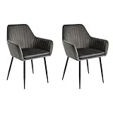 DUPI Sillón de Comedor JAVEA, Gris)