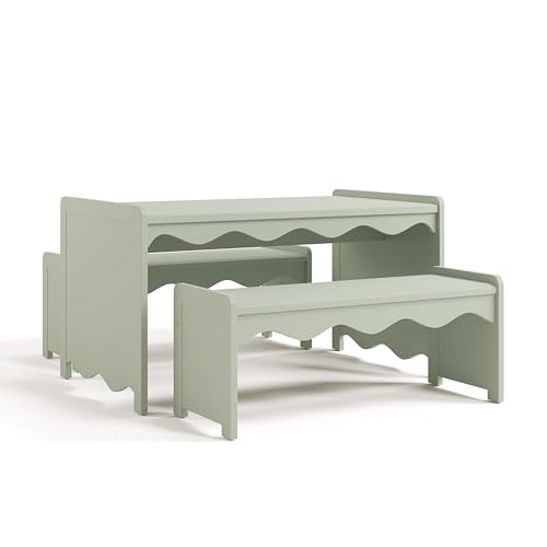 Storkcraft Casablanca Montessori Indoor Kids Table & Bench Set Sage