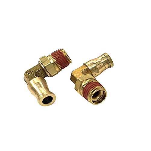TORQUE 2Pcs Pneumatic Brass Male Elbow 1/4
