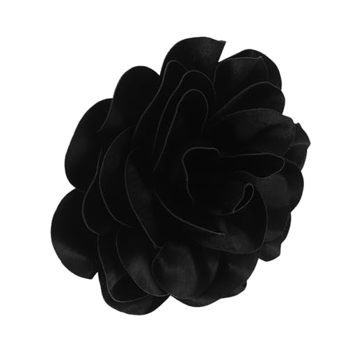Broche fleur noire pour customiser une robe ou un manteau