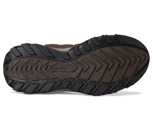 Columbia Womens Strata Trail Mid Waterproof, Cordovan/Granite Purple, 5.5 Wide