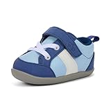 See Kai Run Connor Mini - First Walker Baby Shoes for Walking, Blue, Infant 3