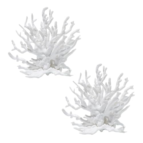 lomdung 2 Pièces Corail Artificiel, 9 X 4 X 8.5CM Décoration en Faux Corail