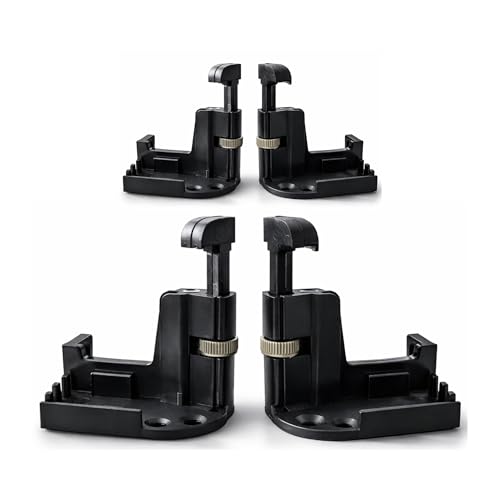 IdeaGenesis Retenedor y Enganche para Mosquitera Enrollable (2, Negro)