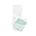 Aden + Anais Single Swaddle Baby Blanket, 100% Cotton Muslin, Large 47 X 47 inch, Grey Water Dot