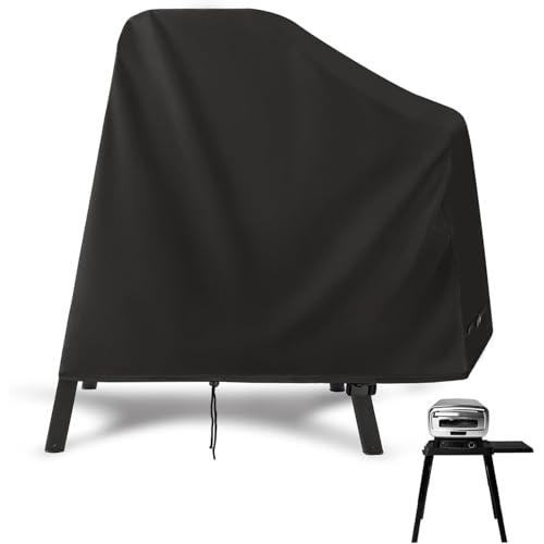 Barbecue Cover Waterproof 115 x 67 x 102 cm BBQ Grill Cover for Ninja Woodfire Grill on Stand with Side Table 420D Heavy Duty BBQ Stand Covers Fit