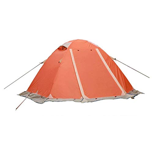 Tente de camping 4 saisons double couche avec jupe pare-neige pour haute montagne