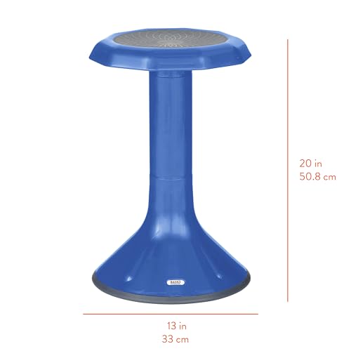 Image of Back2School Express Wobble Sensory Stool - 20in Active Seating Balance Chair for Kids, Flexible Seating for School, Homeschool, Blue
