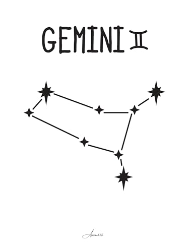 Póster de Géminis para inspirar tu rincón favorito del dormitorio
