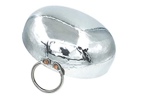 Image of MMI Moti Metal Industries Stainless Steel Kadhai, Deep Fry, Poori, Halwa Kadai, Egg Fry, Hammered Sandwich Bottom Heavy Gauge Kadhai, Best for Kitchen (XX Large 4500 ML)