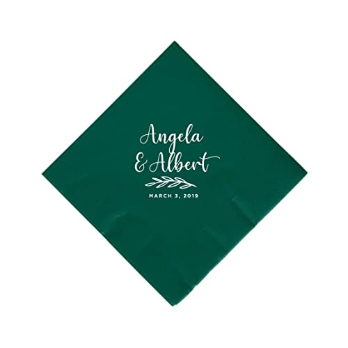 Servilletas de papel personalizadas para boda, servilletas de papel personalizadas, servilletas de invitados, papel de cena, almuerzo, boda, desechables, para fiestas, bebidas, juego de 50 unidades