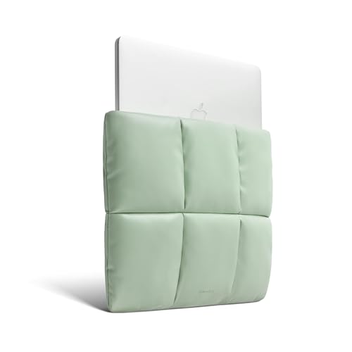 Comfyable Puffy Laptop Sleeve 13 Inch 14 Inch, Quilted Puffer Laptop Carrying Case, Pillow Case Compatible for MacBook Air M3 2024 M2 M1, MacBook Pro M5 M4 Pro/Max, 13 in 14 in Cover, Sage by Comfyable - Used condition - Image 2