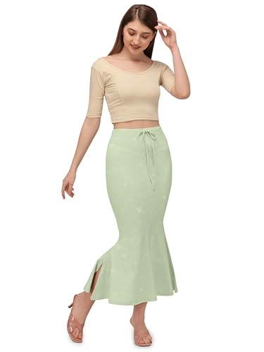 Image of Mehrang Stretchable Shimmer Saree Shapewear Petticoat for Women, Skirts for Women,Shape Wear Dress for Saree