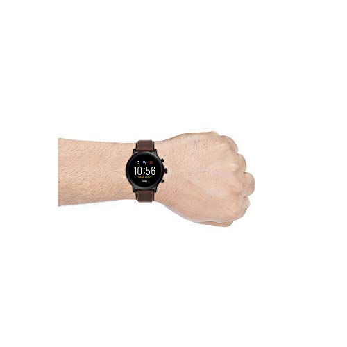 Image of Fossil Gen 5 Carlyle Touchscreen Men's Smartwatch with Speaker, Heart Rate, GPS and Smartphone Notifications - FTW4026, Black