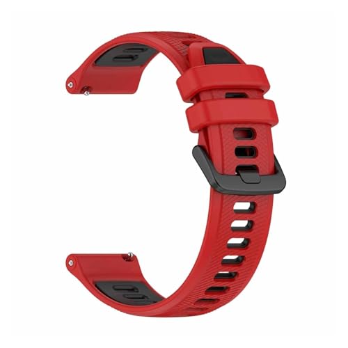[KPQWEDB] voh 20mm 22mm Forerunner 265 255 245 165 ~[WbNXgbv 6 5 Venu 3 2 X|[cVRuXbgΉ(Red Black,1pcs 22mm)