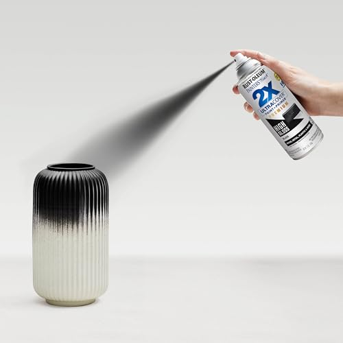 Image of Rust-Oleum Painter's Touch 2X Ultra Cover Spray Paint, High Gloss Black | Indoor and Outdoor Surfaces (Metal, Wood, Plastic), Fast Dry, Durable, Sprays from Any Angle, Comfort Tip, Oil Based
