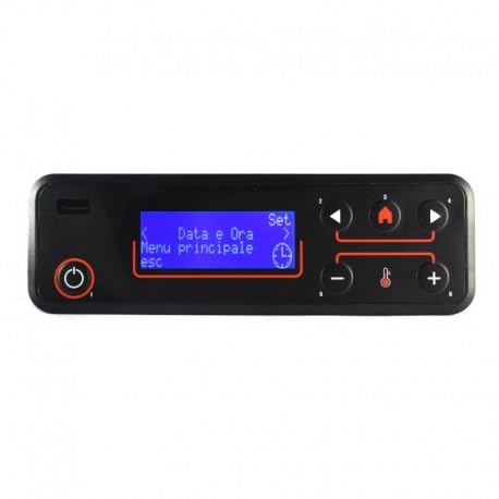 Tastiera Display LCD PM046 Micronova 6 tasti per stufa a pellet (Rif.Int. 0047)