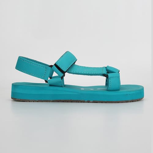 Image of YOHO EVA Sandals for Women | EVA sole | Comfortable cushioned sole with TPR base | Lightweight | Soft skin friendly straps | Adjustable straps | Velcro closure | Vibrant colour options