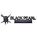 Black Pearl Edition Skull Decal Emblem Set - Premium Door Inserts and Comprehensive Car Body Accessories for Front, Rear, Sides, Hood, Trunk, and Bumper (Matte Black)
