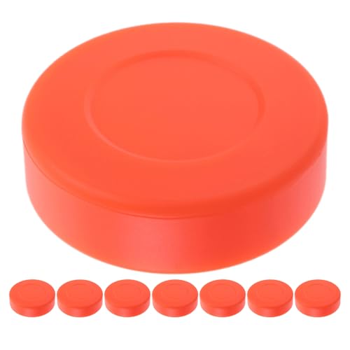 Rondelle de hockey sur glace en PVC orange BESPORTBLE pour entraînement de club