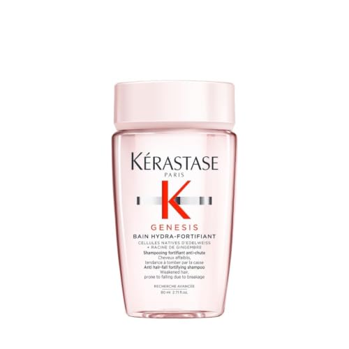 Kérastase Genesis Bain Hydra-Fortifiant, Kräftigendes Shampoo bei Haarverlust durch Haarbruch, Haarpflege bei brüchigem Haar, 80ml