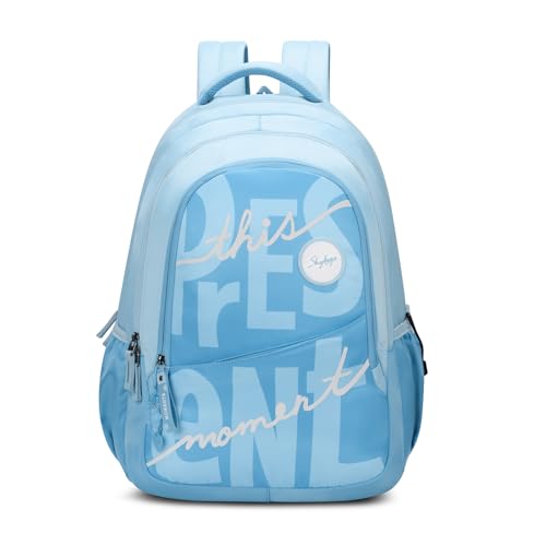 Image of Skybags Glow 37L Casual Backpack for Girls with 3 Compartments & Adjustable Shoulder Strap | Quick Access Front Pocket | Side Pockets | Air Mesh Back Panel | Perfect for School & Travel