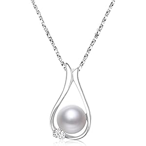 Pearl necklacesgifts for women wife pearls pendant necklace christmas day gifts for mom wife girlfriend her anniversary birthday gifts fine jewelry valentines day mothers day gifts for mom  urban country home decor