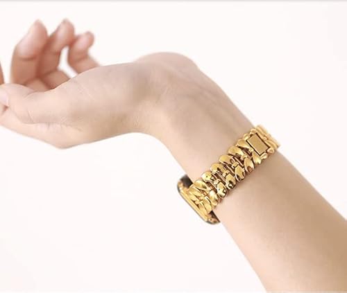 Kolgios 38/40/41Mm Gold Charms Women Smartwatch Bands Compatible For Apple Watch Series 8/7/Se/6/5/4 Metal Stylish Adjustable Replacement Strap For Iwatch 8 Gift For Her #TOP5