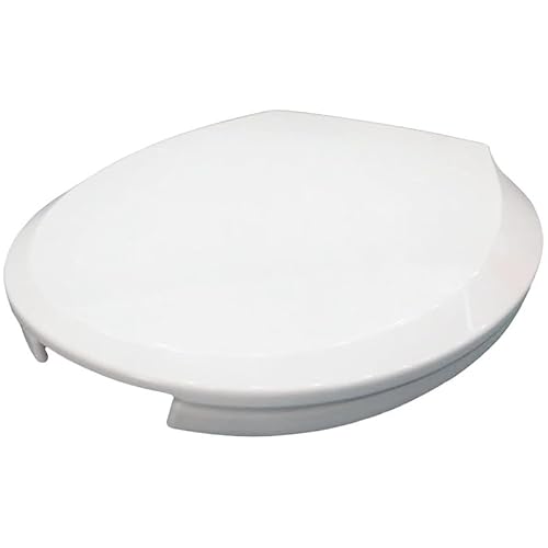 Siège De Toilette Ovale Ouvert À L'avant, Abattant WC Commercial Silencieux En Forme De O Avec Lunette De Toilette À Fermeture Douce, Couvercle De Toilette En Plastique Blanc